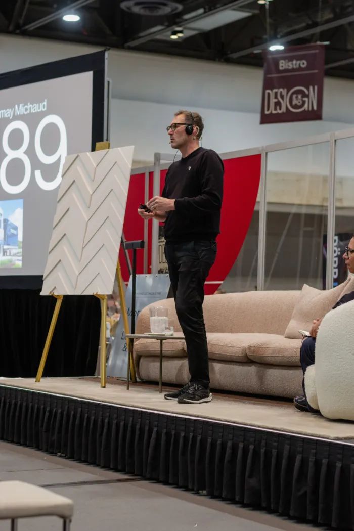 LemayMichaud conference at Expo Design 2025, Québec City.