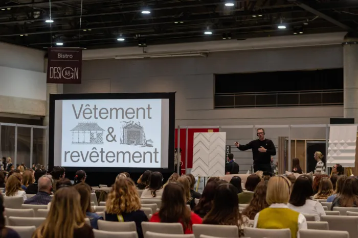 LemayMichaud conference at Expo Design 2025, Québec City.